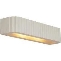 Qazqa Wandleuchte Plaster, ohne Leuchtmittel, Extra-Warmweiß, QAZQA Wand­leuchte, e14, Beige, Gips, Skandinavisch