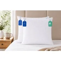 Pointhome Kopfkissen Schlafkissen, Kissen, Microfaserkissen, Seitenschläferkissen, Kapitone-Steppung & formstabile Hohlfaserfüllung, Seitenschläfer, Rückenschläfe