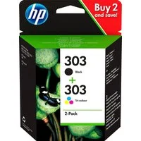 HP HP original Druckerpatrone 303 combo B/Y/M/C Tintenpatrone (Spar-Set, 2-tlg., 3 Probemonate gratis* drucken)