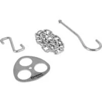 Dreibein-Ring, Halterung edelstahl, für Äste mit Ø bis 3,5cm