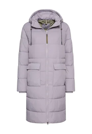 camel active - Steppmantel mit Kapuze misty lilac - Gr. - 42