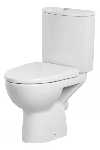 Neuesbad Round WC-Kombination mit aufgesetzten Spülkasten, spülrandlos (rimless) FSS5110