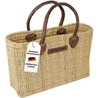 NATUREHOME Einkaufsshopper Tasche S Schilfrohr Shopper klein, Handarbeit, Echtes Schilfrohr, Nachhaltig