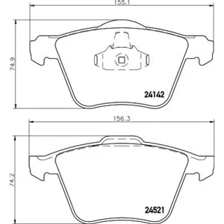 Hella Bremsbel?ge vorne Ford Galaxy S-Max Volvo S60 S80 V60 V70 Xc70
