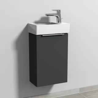 Sanipa 3way Waschtischunterbau zu Villeroy & Boch Avento Waschtisch mit 1 Tür, Graphit-Matt UP6271B