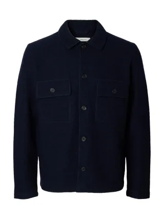 SELECTED MEN - SLHNEALY LS KNIT WORKWEAR CARDIGAN NOOS sky captain - Gr. - L