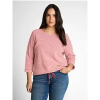 TOM TAILOR PLUS T-Shirt TTP T-Shirt mit Streifen Muster