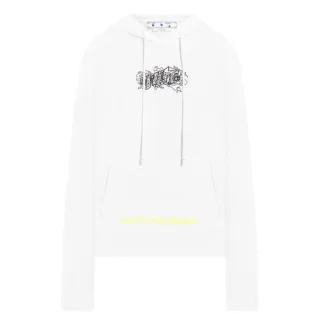 Off-white Graffiti Layerz Slim Hoodie Weiß