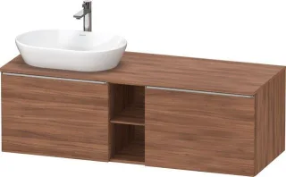 Duravit D-Neo Konsolenwaschtischunterbau wandhängend Nussbaum Matt 1400x550x459 mm - DE4950L70790000 DE4950L70790000