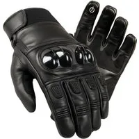 MDM Motorradhandschuhe Motorradhandschuhe Leder Herren Hartschale Touch rutschfest (1 Paar Motorradhandschuhe, 1 Paar Motorradhandschuhe) Belüfteter Hartschalen-Knöchelschutz für maximalen Aufprallschutz
