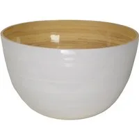 albert l. (punkt) Schüssel Bambus-Schüssel weiß 26x16cm, Bambus, (Schüsseln)