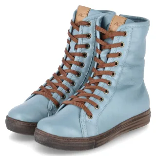 Andrea Conti Schnürstiefeletten - Gr. 36 - Blau - Glattleder