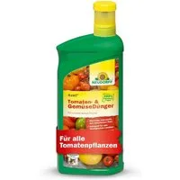 Neudorff Gemüsedünger Bio - Azet Tomaten- und GemüseDünger 1 Liter, Tomatendünger für 100L Gießwasser, Spezialdünger mit praktischem Dosierbecher, Gurken Dünger 100 % organisch und vegan