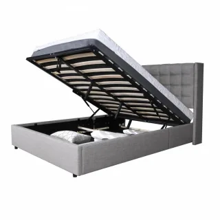Weber Industries Bettkasten, Grau, Holzwerkstoff, 160x200 cm, Schlafzimmer, Betten