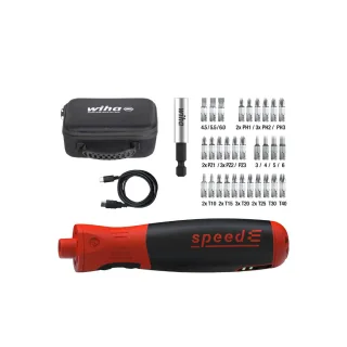 Wiha E-Schraubendreher speedE PocketDrive mit Bitbox und Tasche - 45791
