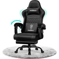 Adormii Gaming-Stuhl Gaming Stuhl ergonomisch Gaming Chair Bürostuhl verstellbare (Gaming Stuhl mit verstellbaren Lendenkissen, Armlehne und Kopfstütze, Gamer Stuhl Bequeme Sitzkissen), gepolsterter Gaming-Stuhl, bis 150 kg Belastbarkeit