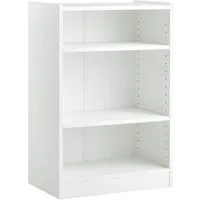 COSTWAY Bücherregal, mit 3 Fächern & verstellbaren Regalen, 30x50x75cm