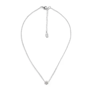 US Polo Assn Jewellery – Rhodinierte Daisy-Halskette