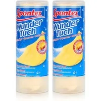 SPONTEX Spontex Wundertuch - Reinigt, Trocknet und Poliert (2er Pack) Reinigungstücher
