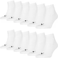 PUMA Freizeitsocken Quarter Socken (6-Paar) mit Cat-Logo und PUMA-Schriftzug