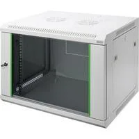 Wandgehäuse Dynamic Basic 12 HE, IT-Schrank hellgrau, 12 Höheneinheiten