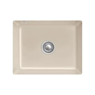 Villeroy und Boch Unterbauspüle 331002AM mit Ablaufgarnitur und Exzenterbetätigung, Almond