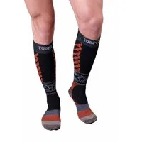 Lorey Medtec Laufsocken Herren Sport Kompressionsstrümpfe schwarz 15–20 mmHg, Kniestrümpfe