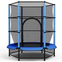 TLGREEN Gartentrampolin Ø 140cm bis 50 kg, Trampolin für Kinder,Kindertrampolin,Kleinkind-Trampolin