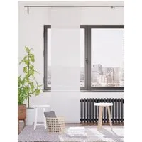 HOMING Schiebegardine Manhattan (1 St), Klettband, transparent, modern, Wohnzimmer, Schlafzimmer