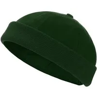 modAS Schirmmütze Unisex 1082 Segler Cap Seemannsmütze - Docker-Cap Mütze aus Baumwolle Klassischer Strickrollrand, Weite verstellbar durch Klettverschluss
