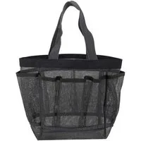 Malantis Freizeittasche Strandnetztasche, Praktische Tasche aus leicht zu reinigendem Mesh (Perfekt für den Ausflug zum Strand oder Schwimmbad - Platz für Handtuch, Duschgel oder Badeschlappen, 1 Stück), Strandtasche in praktischer Größe, modernes Ma