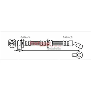 Metzger Bremsschlauch vorne Suzuki Swift 2
