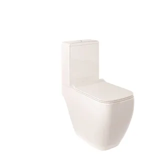 KLUDI-RESA C Spiralflush-Stand-WC 62 cm S-förmiger Abfluss Weiß glänzend 28WCB0643