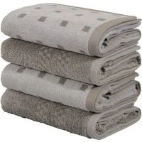 OTTO home Handtücher Regona, Handtücher 50x100cm, flauschig und weich, 500 gr/m², Frottier (Set, 4-St), Premium Handtücher mit Bordüre, Set, 100% Baumwolle, 5 Jahre Garantie
