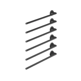 Dornbracht Handtuchwärmer, 6-fach 83306979-33 Wandmontage, SERIENSPEZIFISCH Schwarz matt