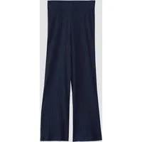 s.Oliver Leggings Leggings Wide Leg-Hose aus Rippware mit Elastikbund