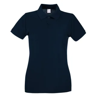 Fruit of the Loom - Poloshirt für Damen kurzärmlig (Mitternachtsblau)