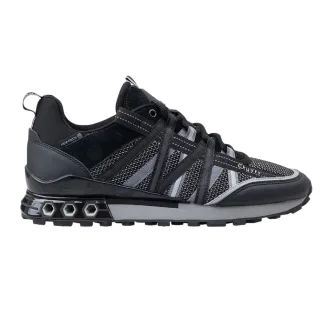 Cruyff - Sechseck Sneaker für Damen, Wildleder, Hex-Tech (Schwarz/Grau)