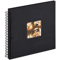 Walther Fotoalbum SA-108B Spiralalbum Fun schwarz 26x25 cm schwarze