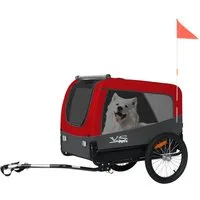 TIGGO Fahrradhundeanhänger Tiggo VS Pets L Hundeanhänger Fahrradanhänger für Hunde bis 35 kg