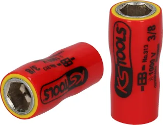 KS Tools 1/4" Stecknuss mit Schutzisolierung, ZOLL - 117.2402