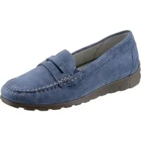 Waldläufer H-LUCY Mokassin Slipper, Freizeitschuh, Halbschuh mit typischer Rahmennaht, H-Weite