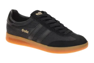 Gola CMB922BB CYCLONE MARQUE Herren Sneaker Schwarz gum Sohle Textil Synthetik