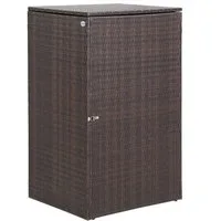 Casaria Mülltonnenbox (1 St), Mülltonnenbox mit Klappdeckel + Verschluss für 240 Liter Mülltonne