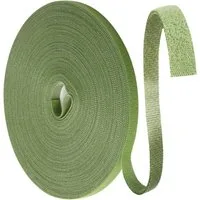 FELIXLEO Klettband 25m Pflanzenbinder Klettband Wetterfest Wiederverwendbar Grün, (1-St)