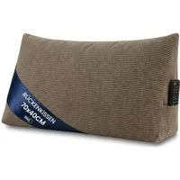 Amazinggirl Rückenkissen Keilkissen Cord Kissen 70x40 cm - Lesekissen für Bett Sofa und Couch