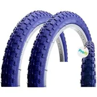 maxxi4you Fahrradreifen 2 x Roverstone 20" Fahrradreifen Dunkelblau 54-406 (20x2,125)+ Zubehör