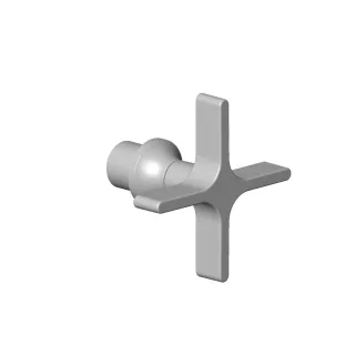 Dornbracht Griff für Zwei- / Drei-Wegeumstellung Ersatzteile 90208001401 D. 72 x 55 mm Chrom 90208001401-00