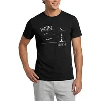 Spreadshirt T-Shirt Moin…Löppt Leuchtturm Küste Norddeutsch Männer T-Shirt (1-tlg)