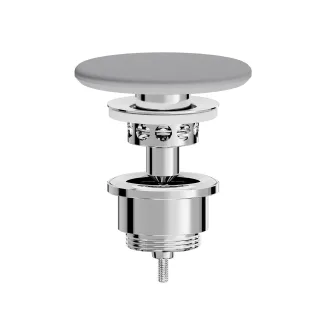 VitrA Push-to-Close-Ventil mit rundem Ventildeckel aus Keramik 10 x 10 x 12 cm,6374L476-2002 6374L476-2002